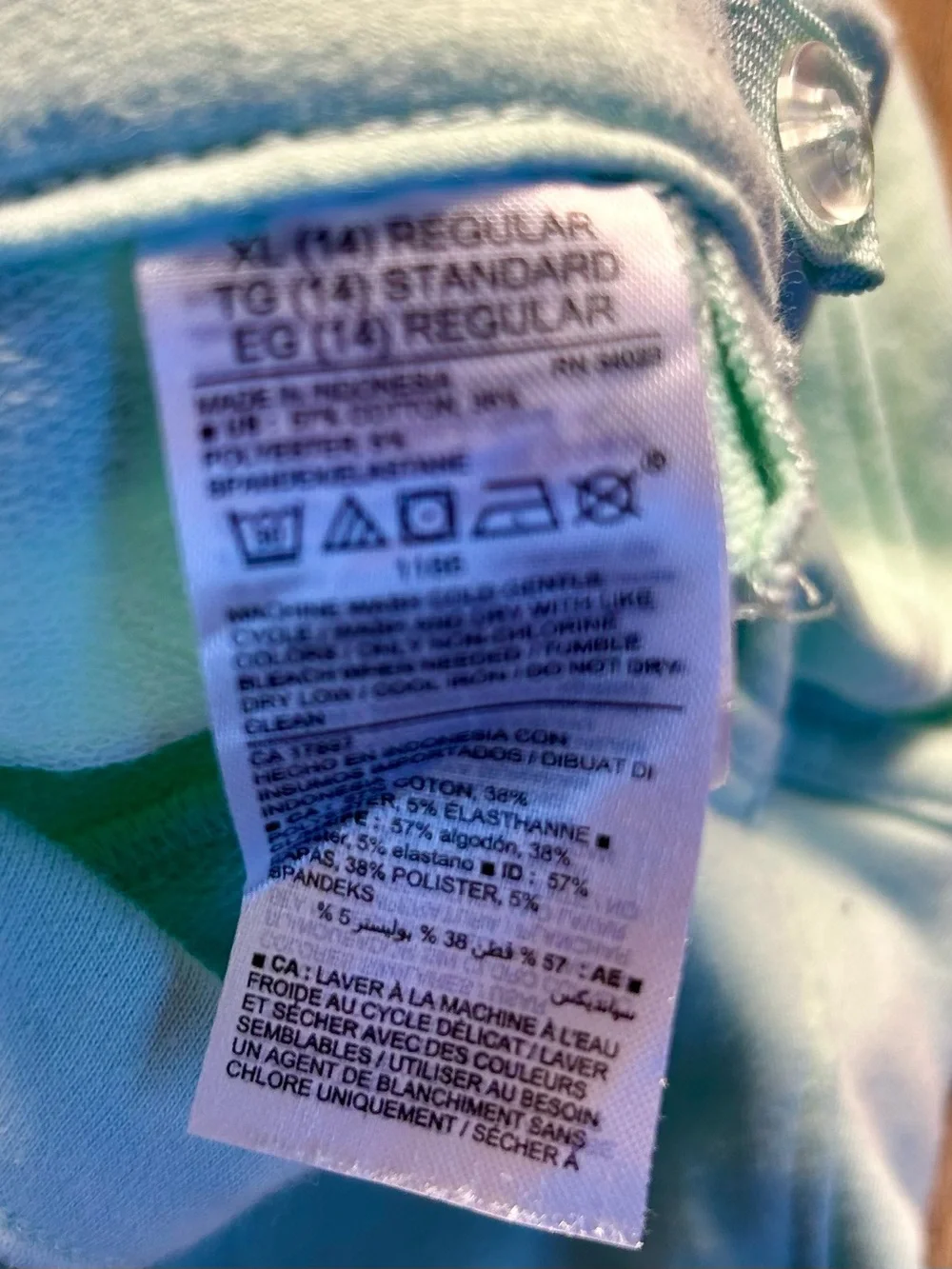 Old Navy Girls XL 14-16 Mint Stretch